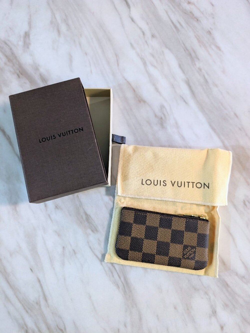 Louis Vuitton - Key Pouch Damier Ebene Cles